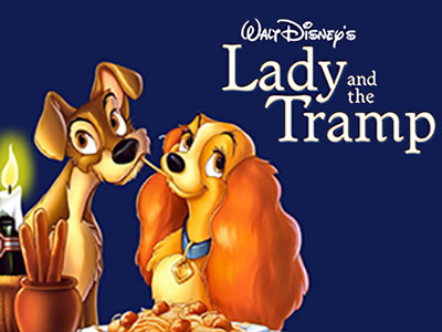 Lady and the Tramp. (La dama y el vagabundo) (C. Geronimi, W Jackson, H. Luske, 1955). Escena Espaguettis